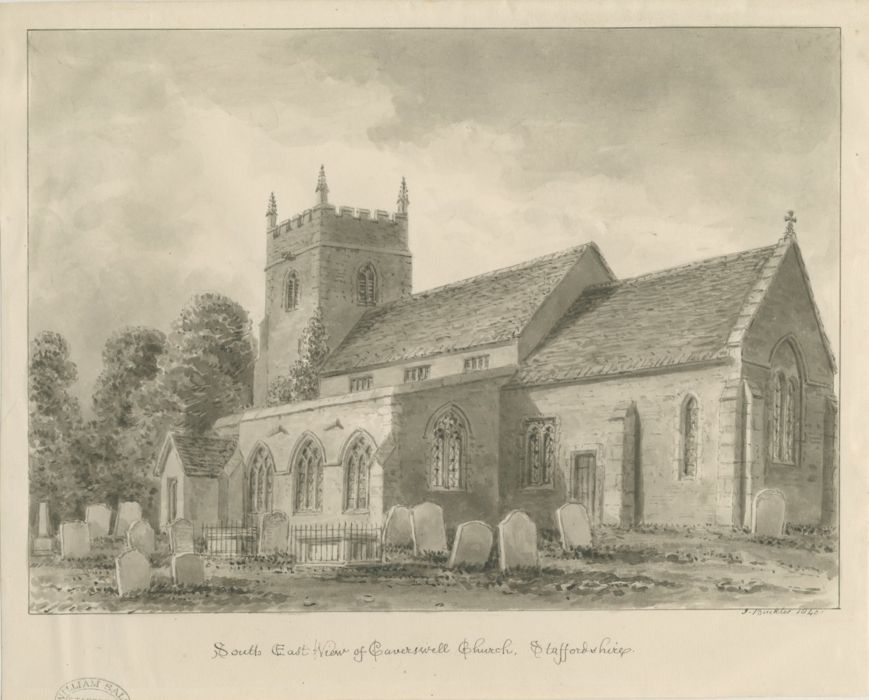 Caverswall Kerk door John Buckler