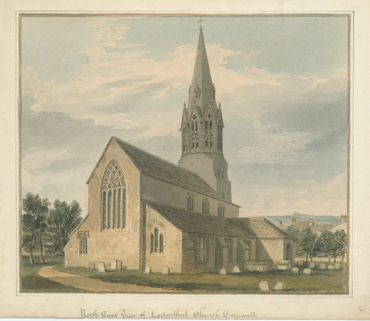 Cornwall - Lostwithiel Kerk door John Buckler