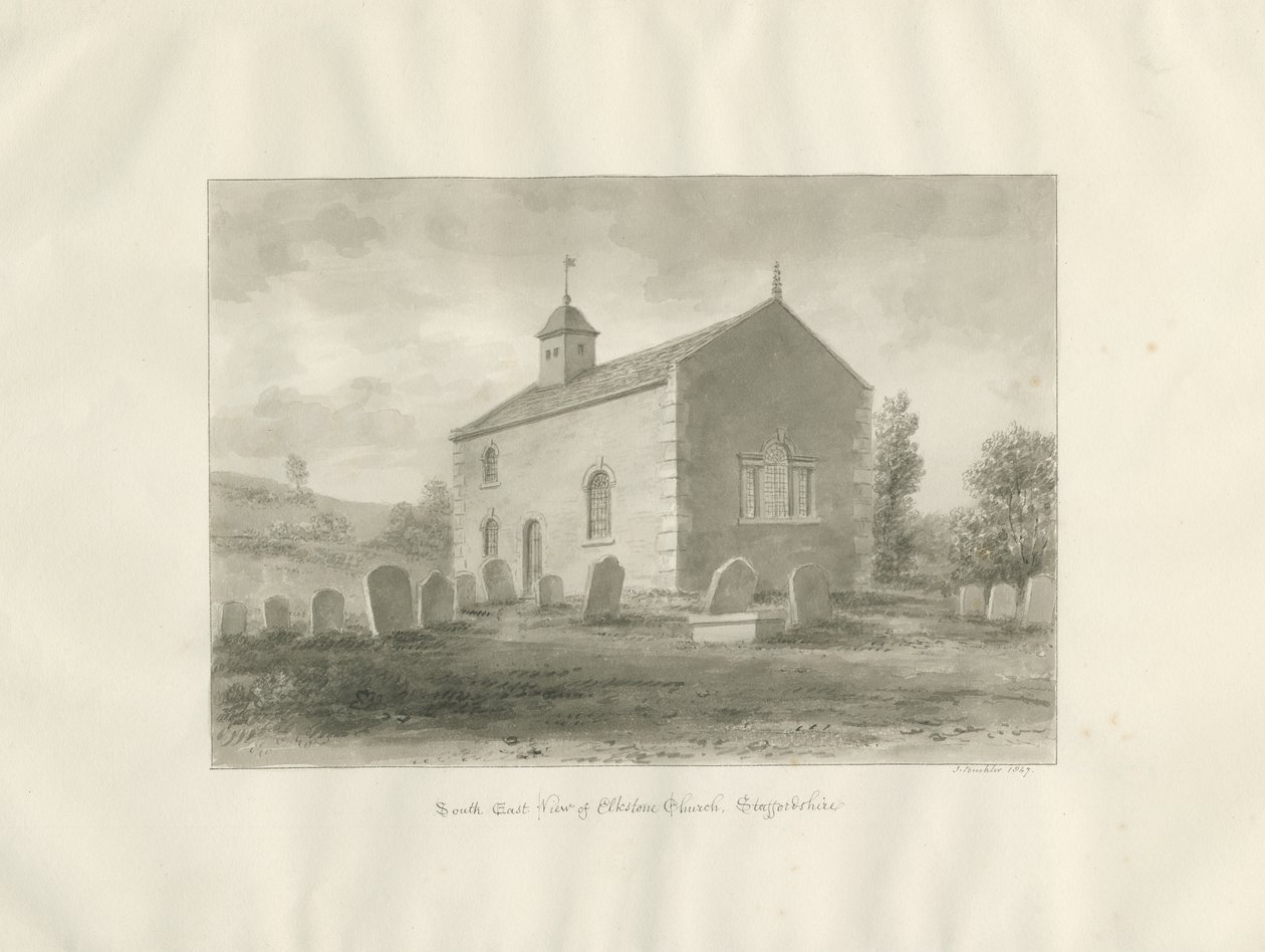 Elkstone Kapel door John Buckler