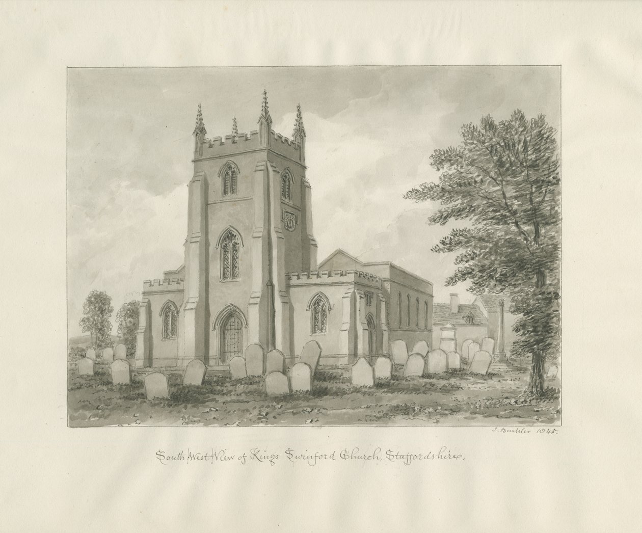 Kingswinford Kerk door John Buckler