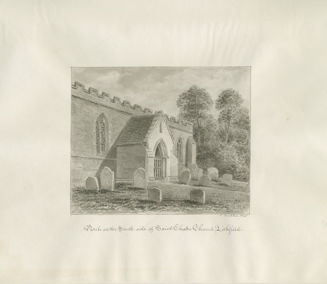 Lichfield - Zuidportaal van St. Chad