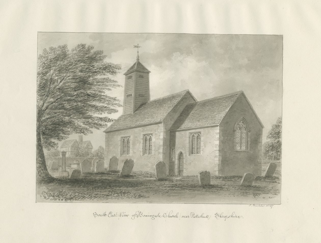 Patshull - Boningale Church door John Buckler