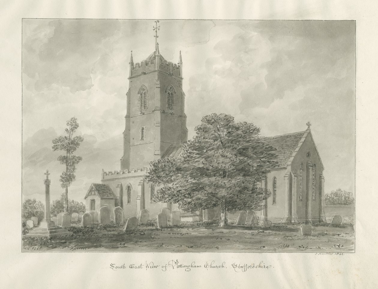 Pattingham Kerk door John Buckler