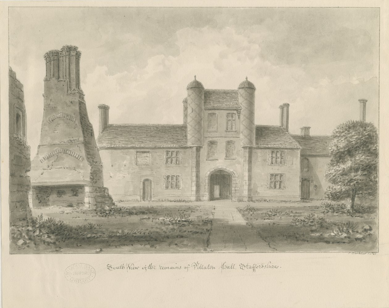 Pillaton Hall door John Buckler