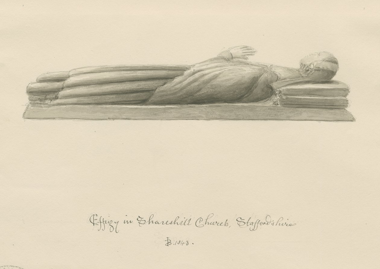 Shareshill Kerk - Monumentaal beeld [Cassandra Swynnerton] door John Buckler
