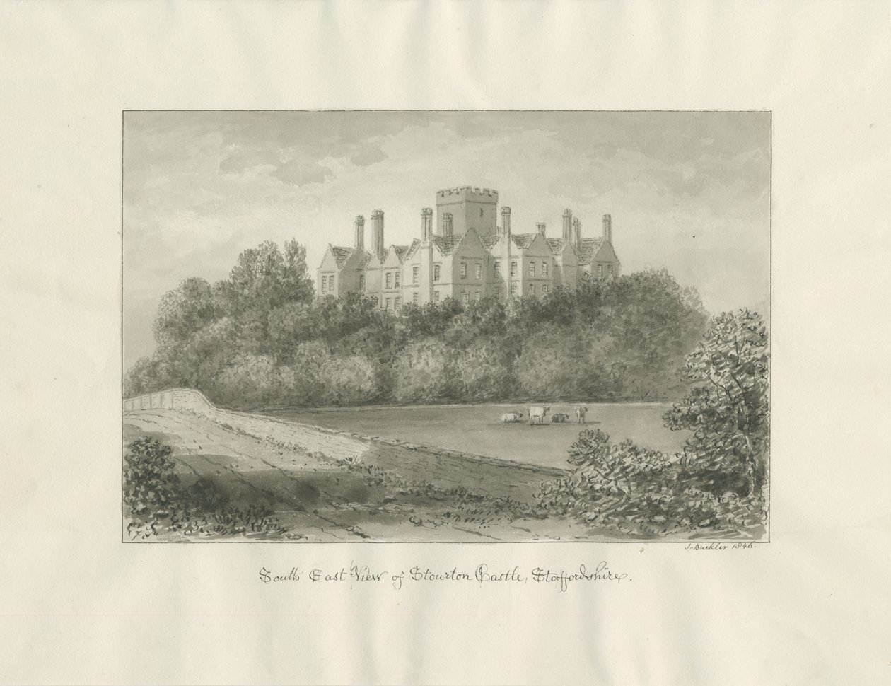 Stourton Kasteel door John Buckler