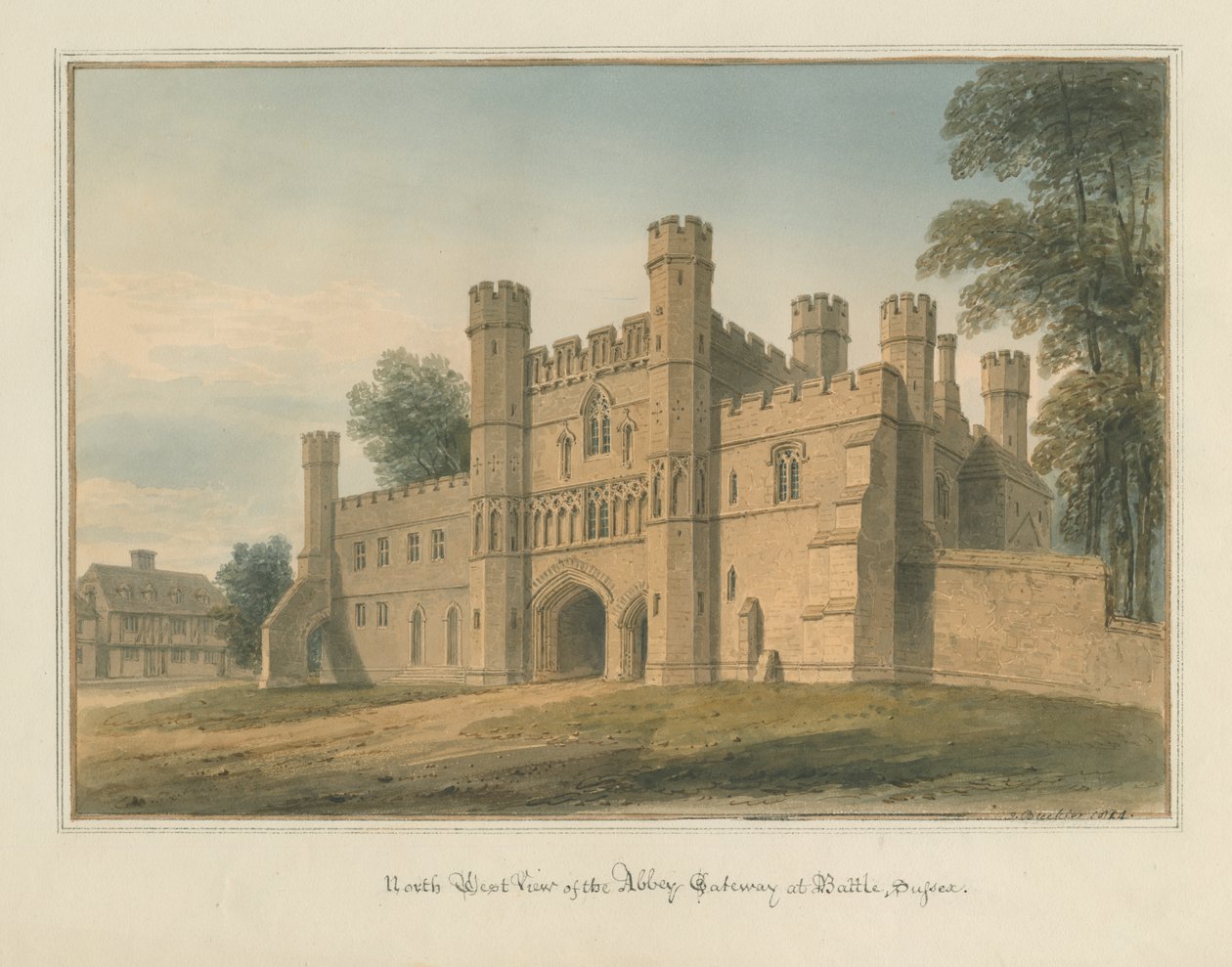 Sussex - Battle - Abdijpoort door John Buckler