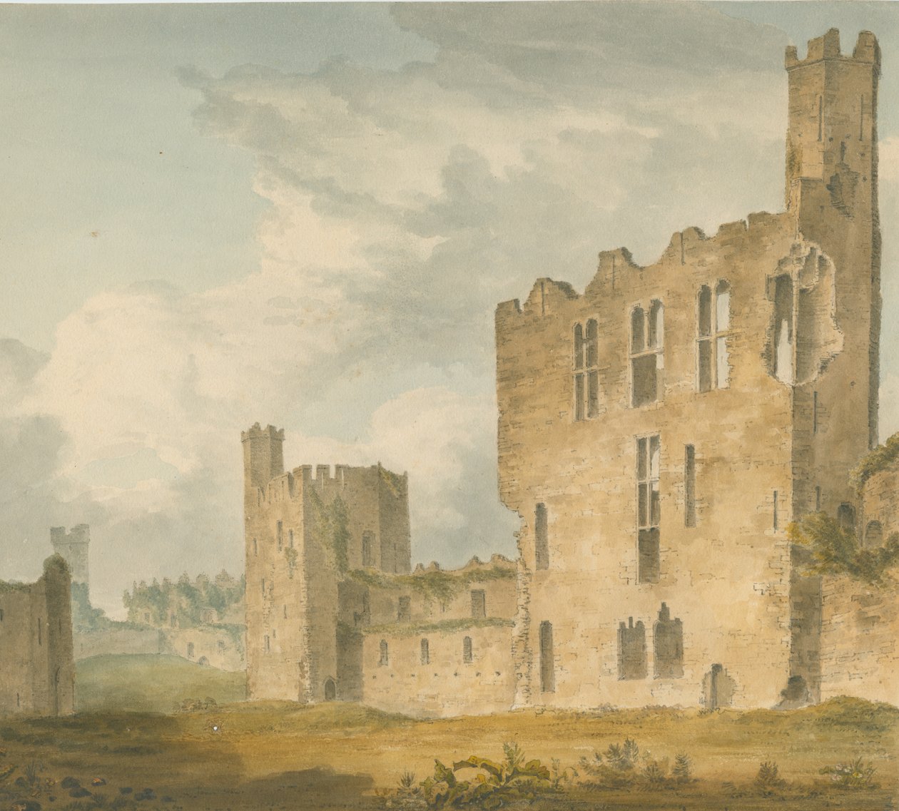 Wales - Carnarvonshire - Conway Kasteel, 1800 door John Buckler