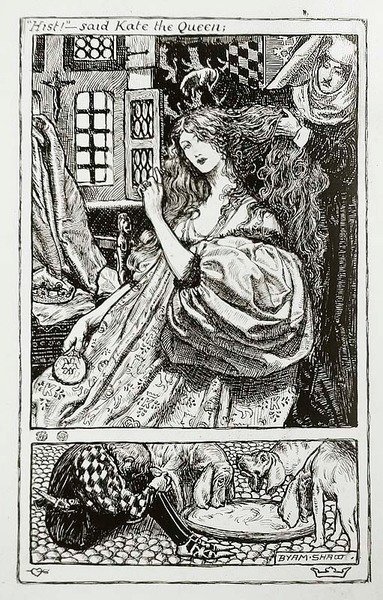 "Hist" - zei Kate de koningin door John Byam Liston Shaw