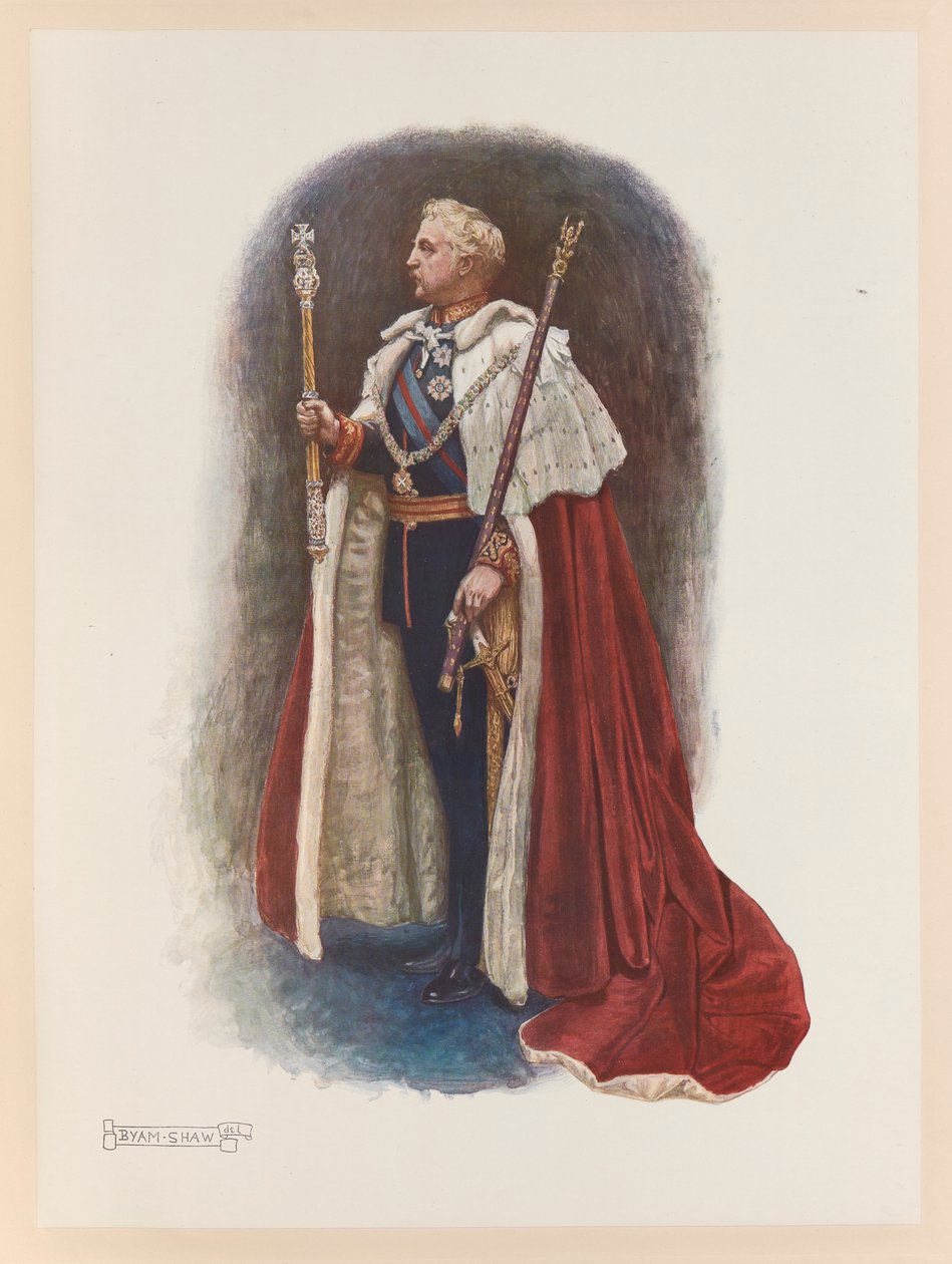 Kroning van koning Edward VII door John Byam Liston Shaw