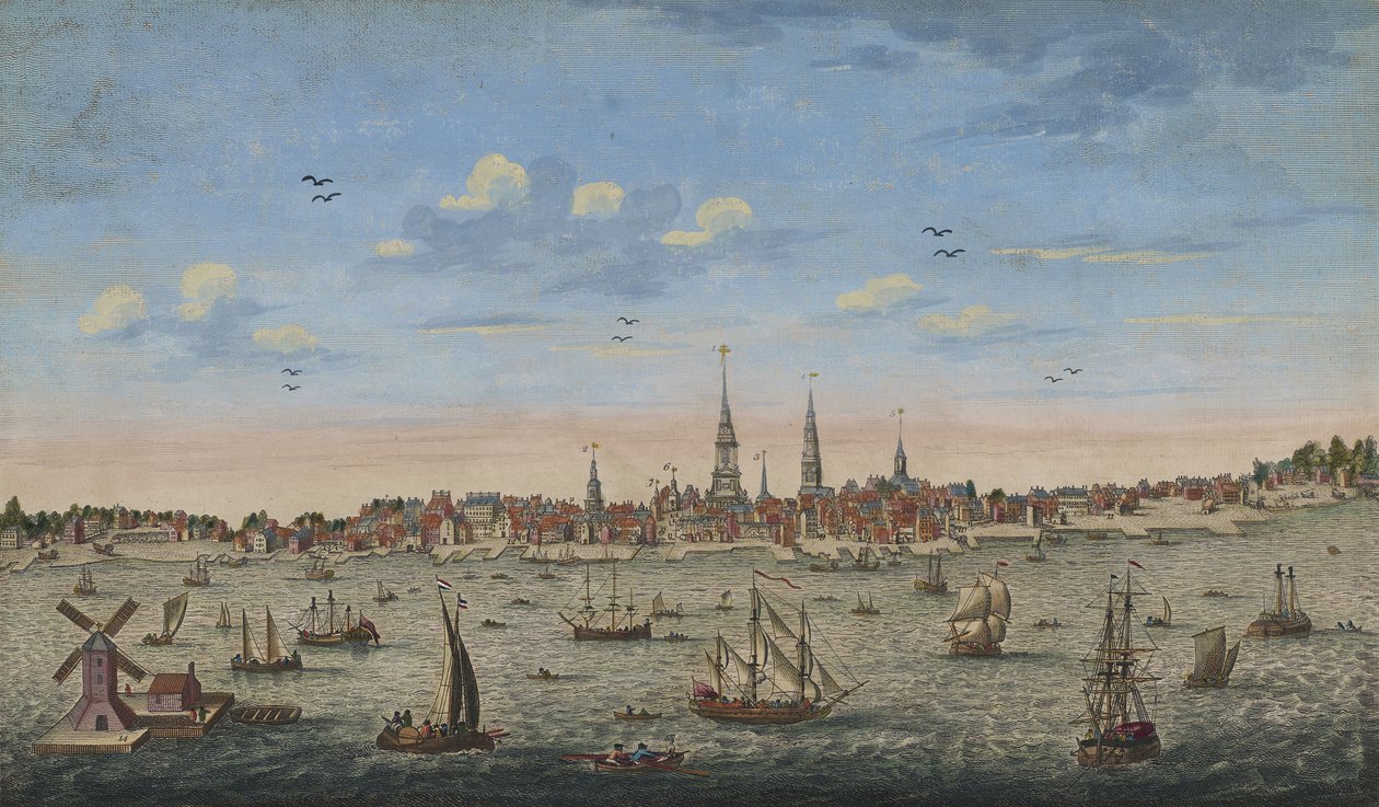 Een Oostelijk Perspectief van Philadelphia, 1778 door John Carwitham