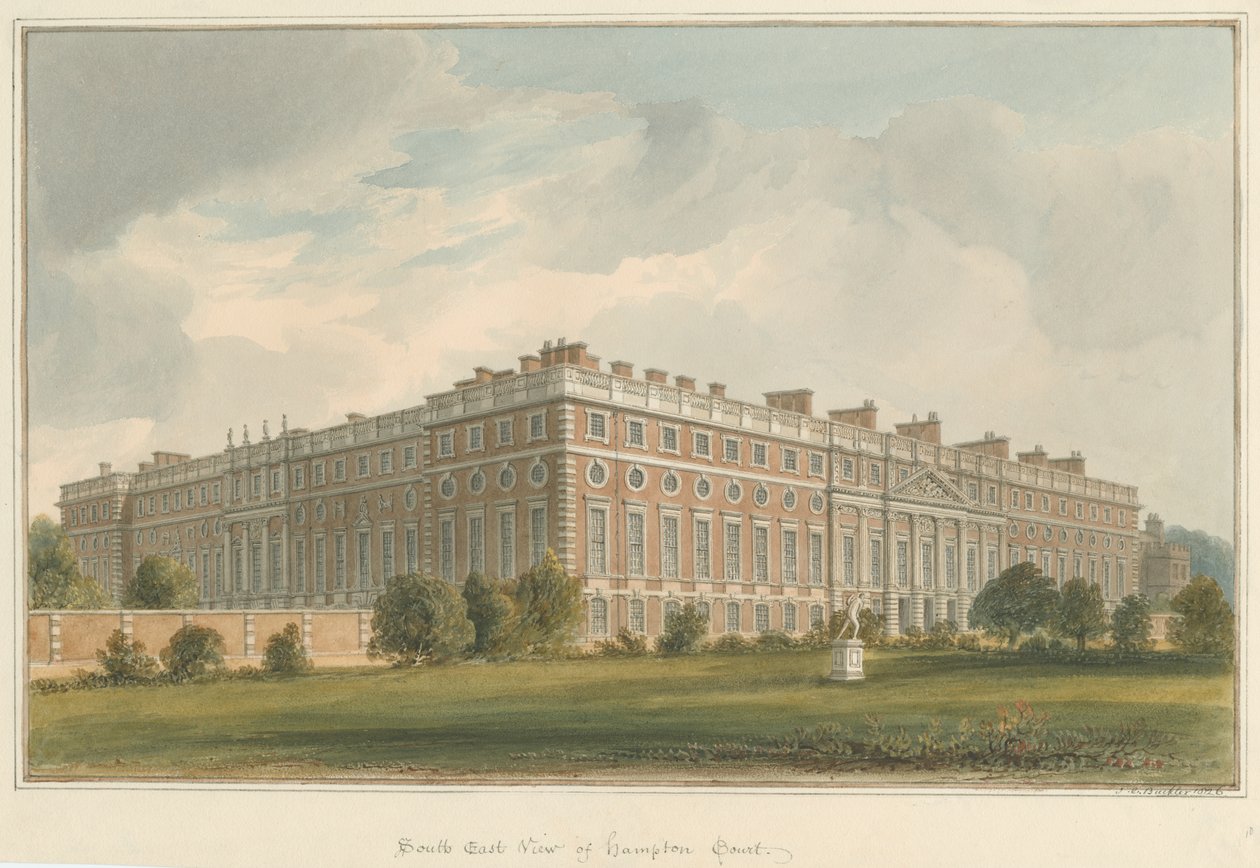 Middlesex - Hampton Court door John Chessell Buckler