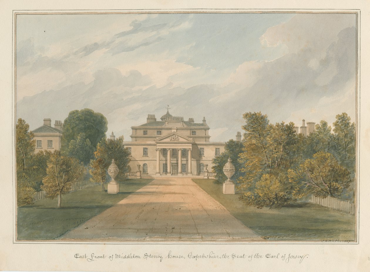 Oxfordshire - Middleton Stoney House door John Chessell Buckler