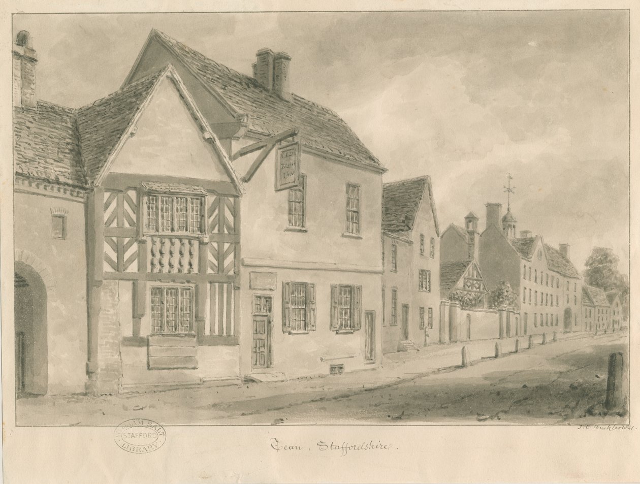 Tean - Dorpsstraat door John Chessell Buckler