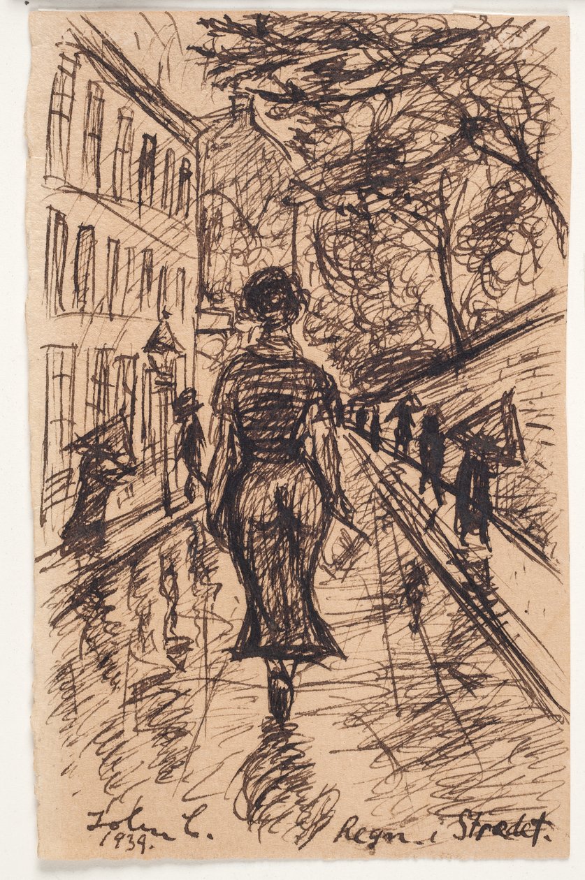 Regen in de straat door John Christensen