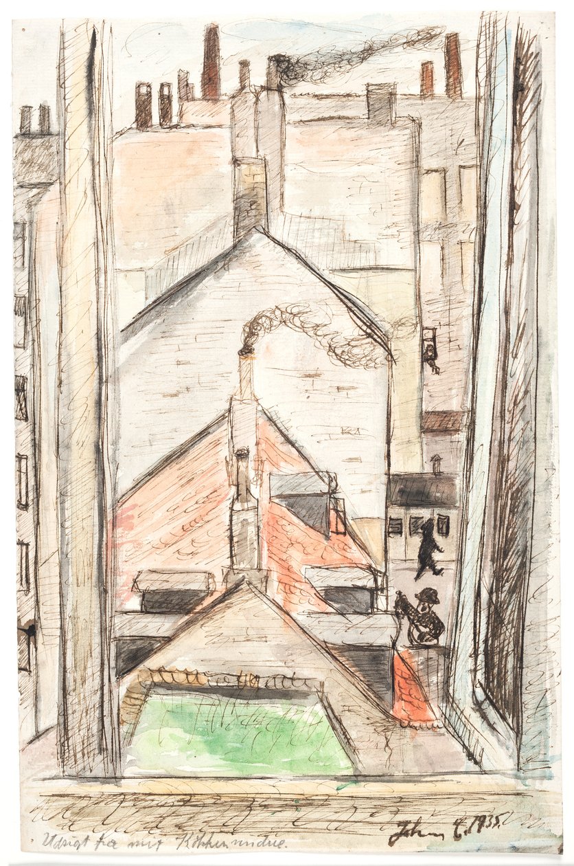 Uitzicht vanuit mijn keukenraam door John Christensen