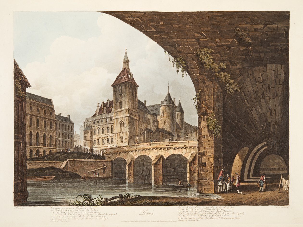 Uitzicht op de Pont-au-Change, de Tour de l