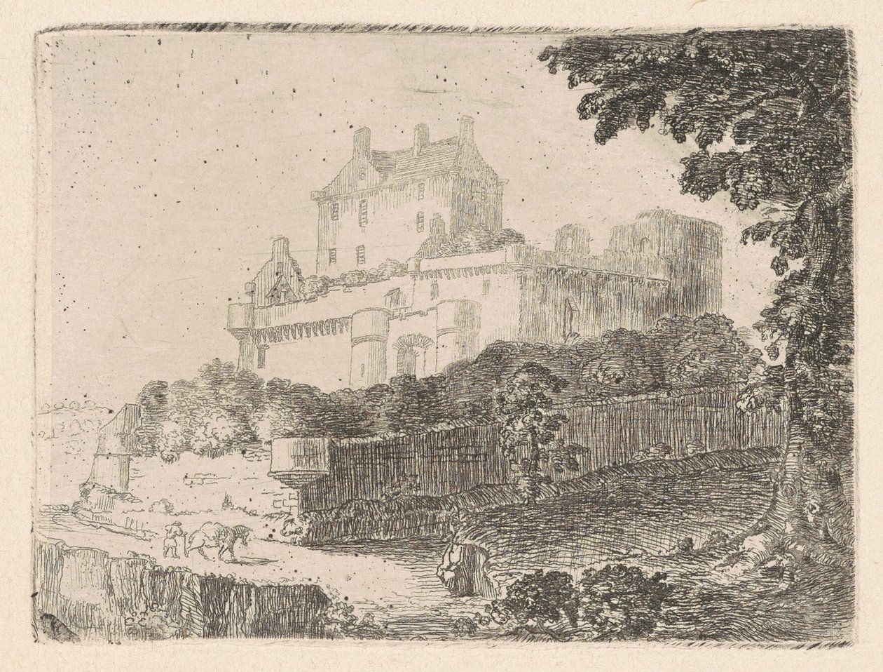 Dalhousie Kasteel I door John Clerk, of Eldin