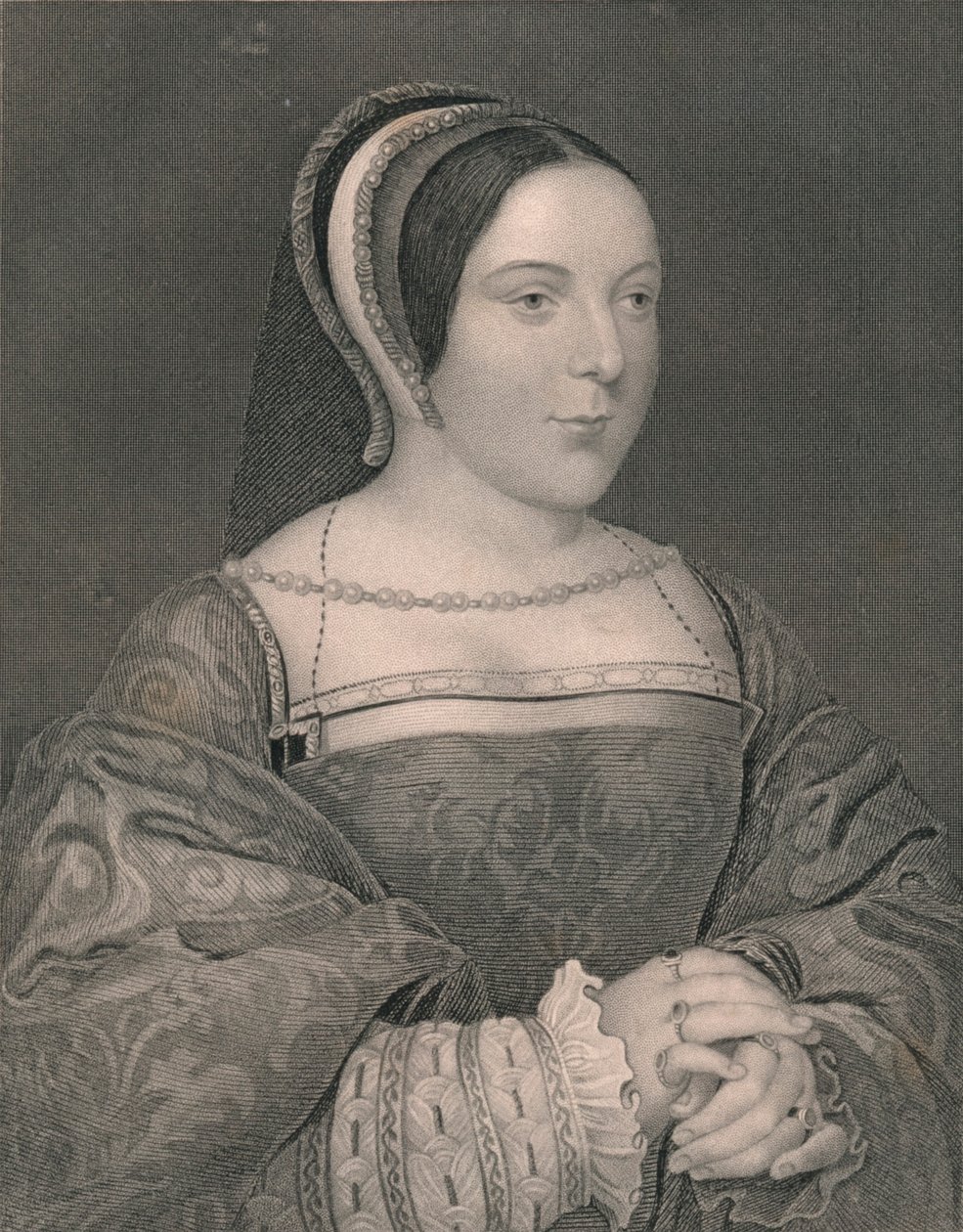 Margaret Tudor. Koningin van Schotland, ca. 1525, begin-midden 19e eeuw door John Cochran