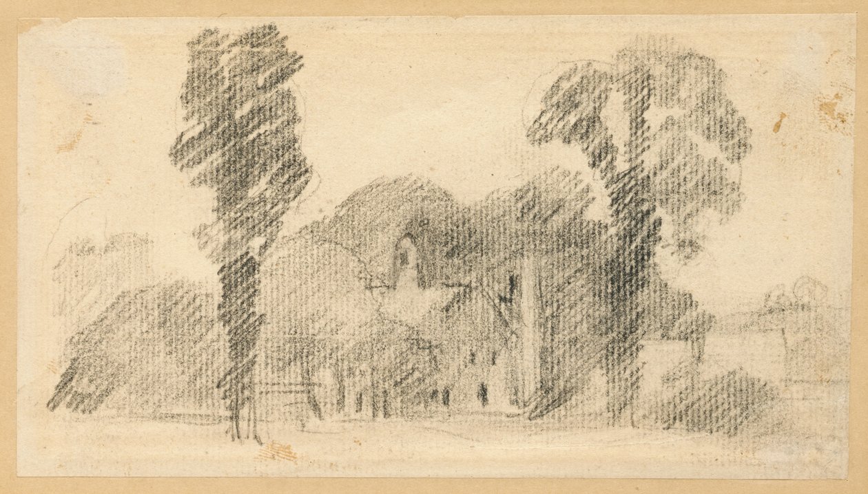 Een huis in Twyford door John Constable