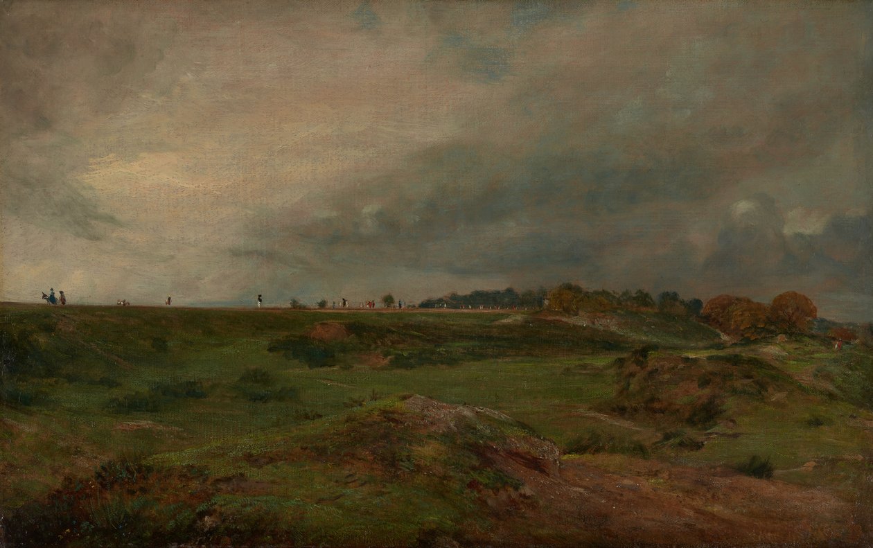 Een weg door Hampstead Heath door John Constable