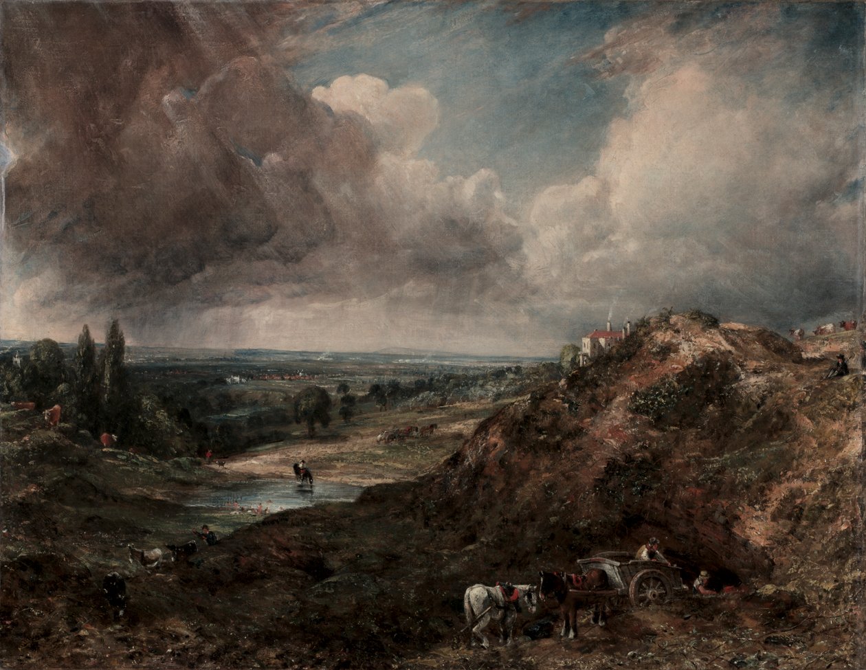 Branch Hill Vijver, Hampstead door John Constable