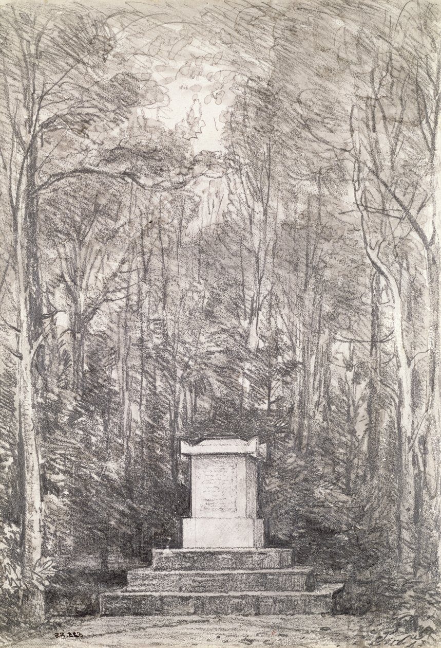 Cenotaaf voor Sir Joshua Reynolds in Coleorton Hall, Leicestershire, 1823 door John Constable
