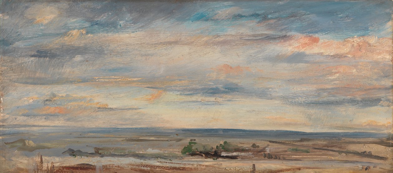 Wolkstudie, Vroege Ochtend, Kijken naar het Oosten vanaf Hampstead door John Constable