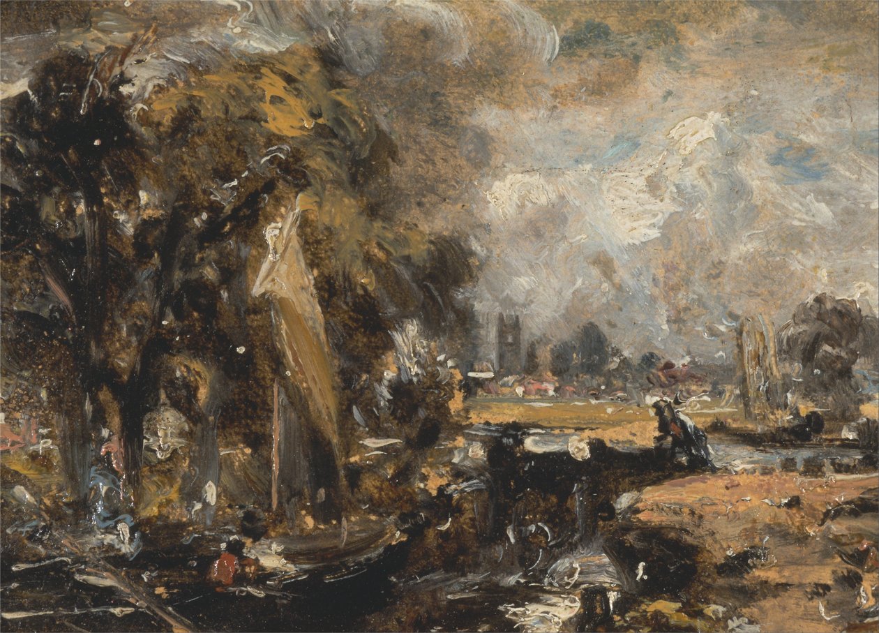 Sluis Dedham door John Constable