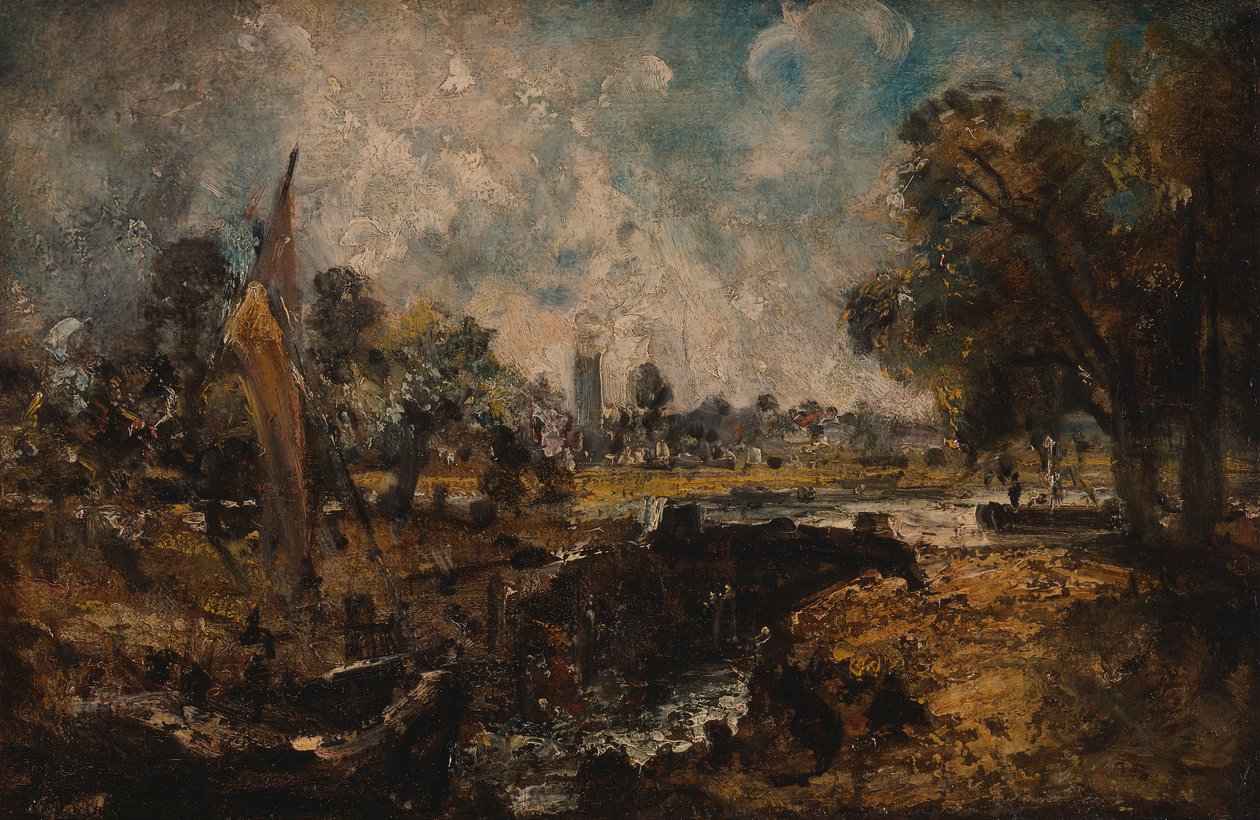 Dedham Lock, 1819 tot 1820 door John Constable