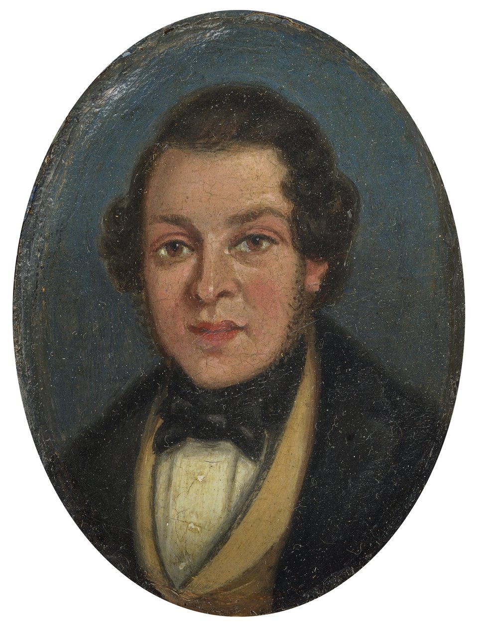 Miniatuur: Portret van Abram Constable, broer van de kunstenaar door John Constable