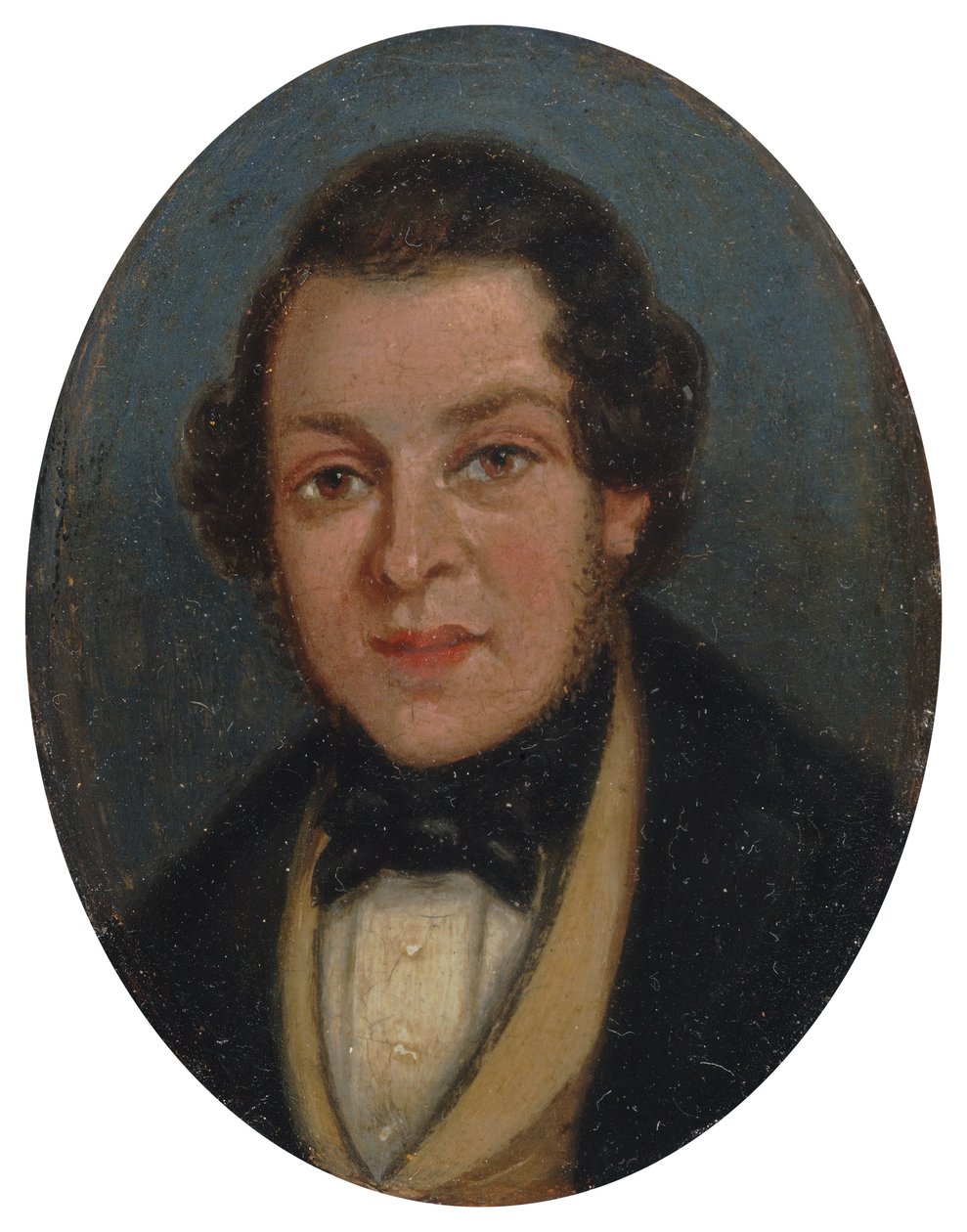 Miniatuur: Portret van Abram Constable, broer van de kunstenaar door John Constable