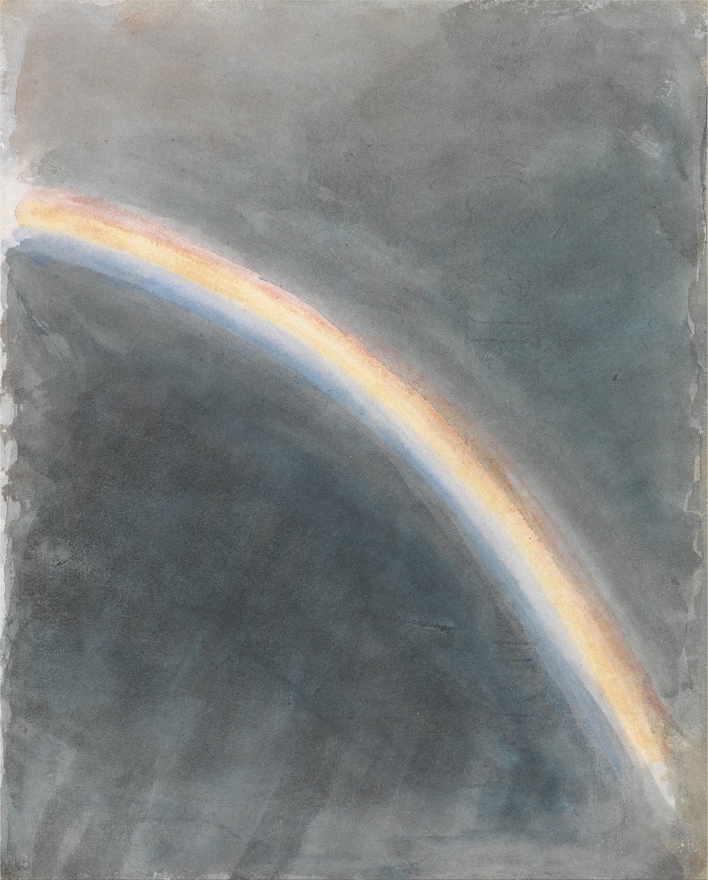 Luchtstudie met regenboog door John Constable