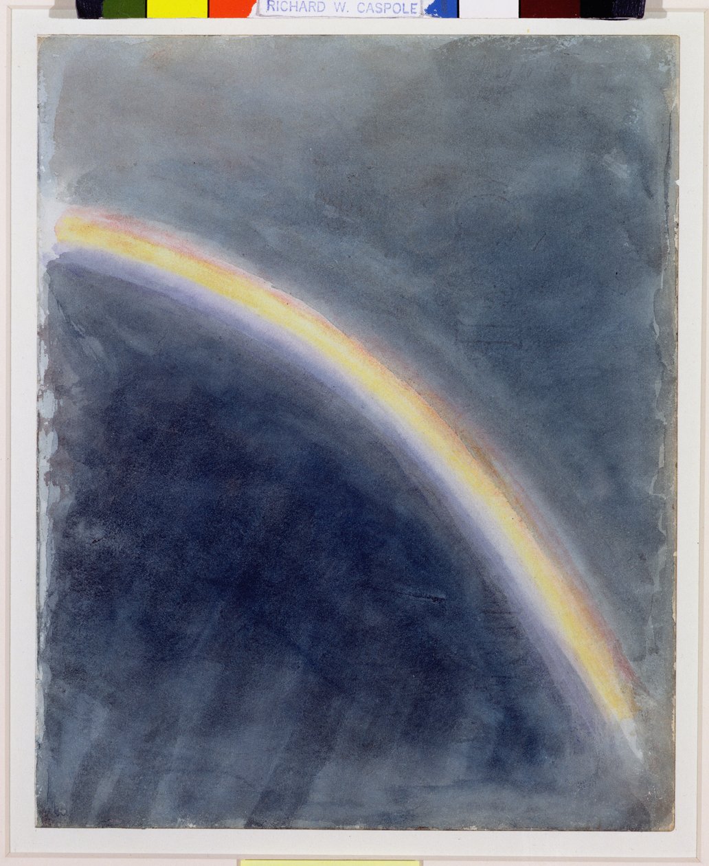 Luchtstudie met Regenboog, 1827 door John Constable