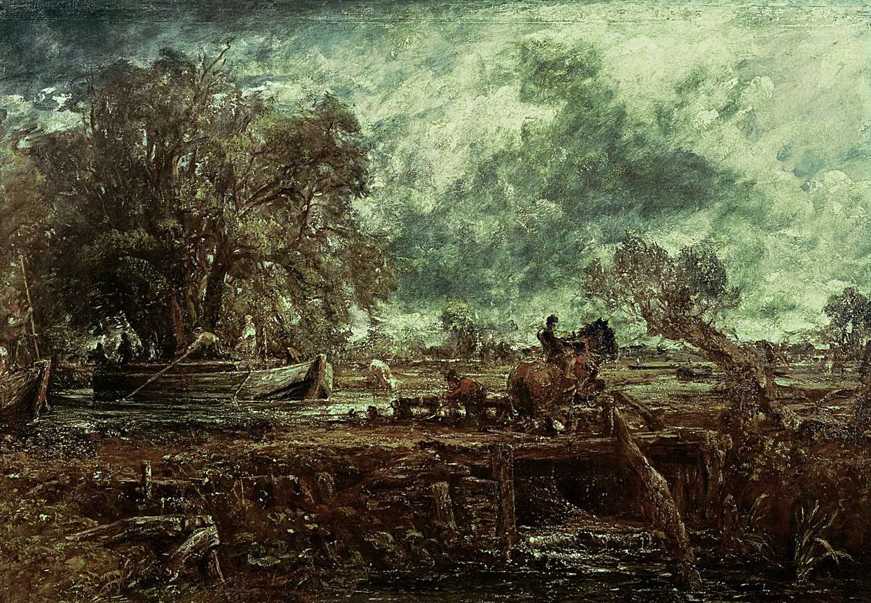 Studie voor Het Springende Paard, c.1825 door John Constable