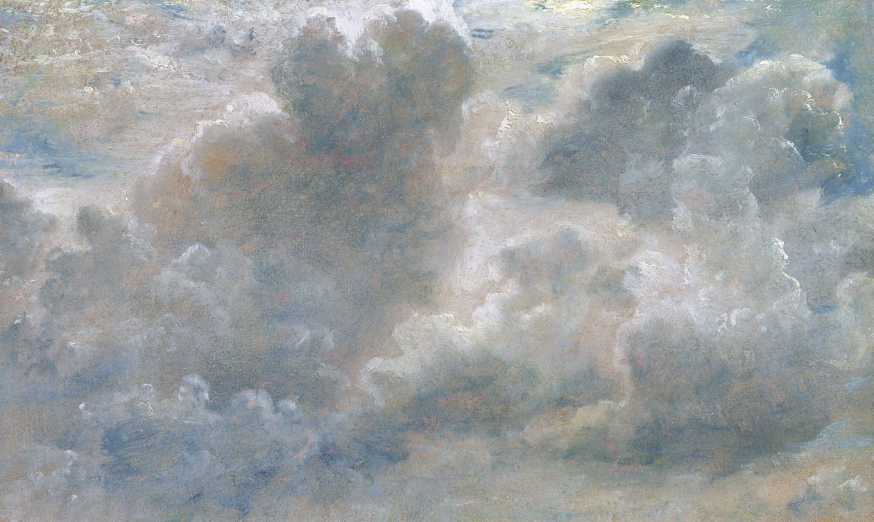 Studie van Cumuluswolken, 1822 door John Constable