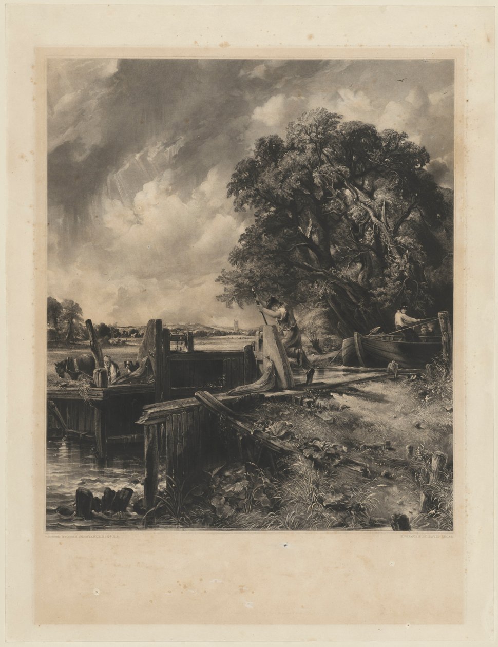 De sluis door John Constable