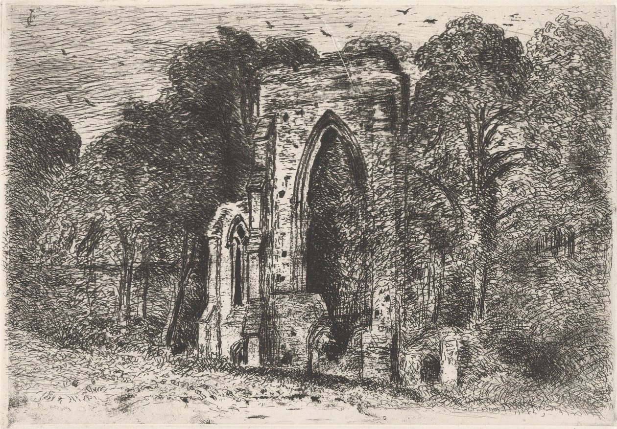 De ruïnes van Netley Abbey door John Constable