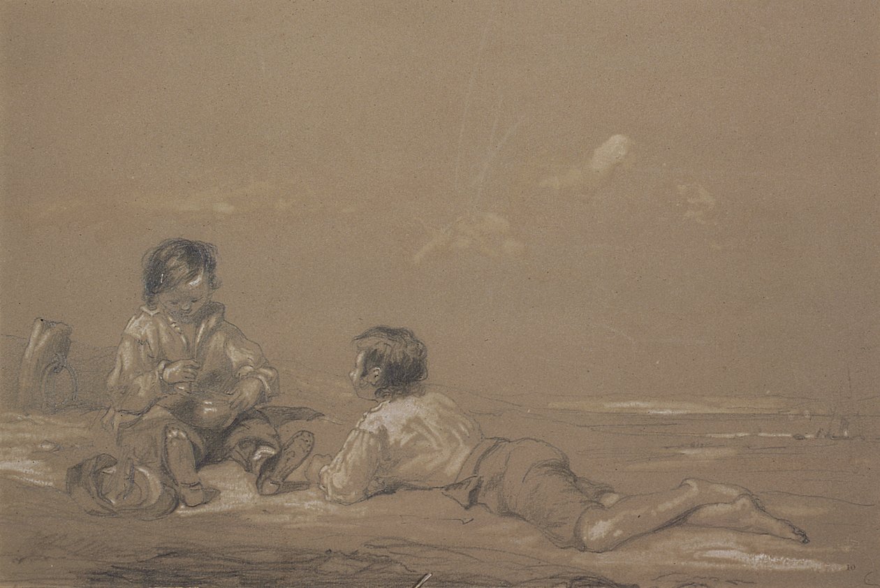 De jonge bootbouwers door John Constable