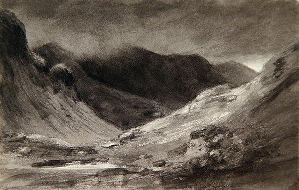 De vallei van Newlands: Een zeer stormachtige middag door John Constable