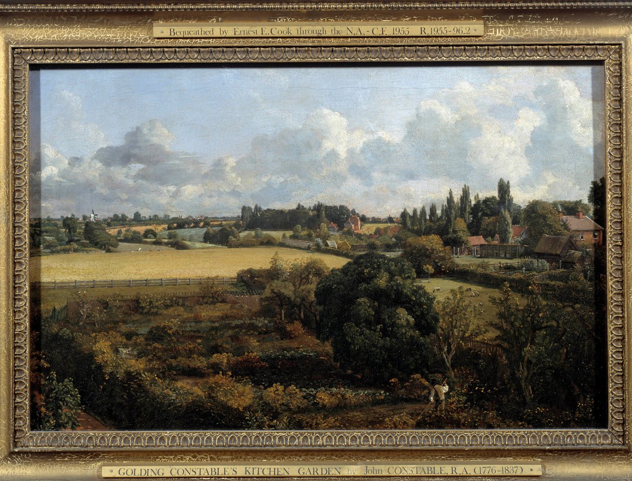De moestuin en fruittuin door John Constable