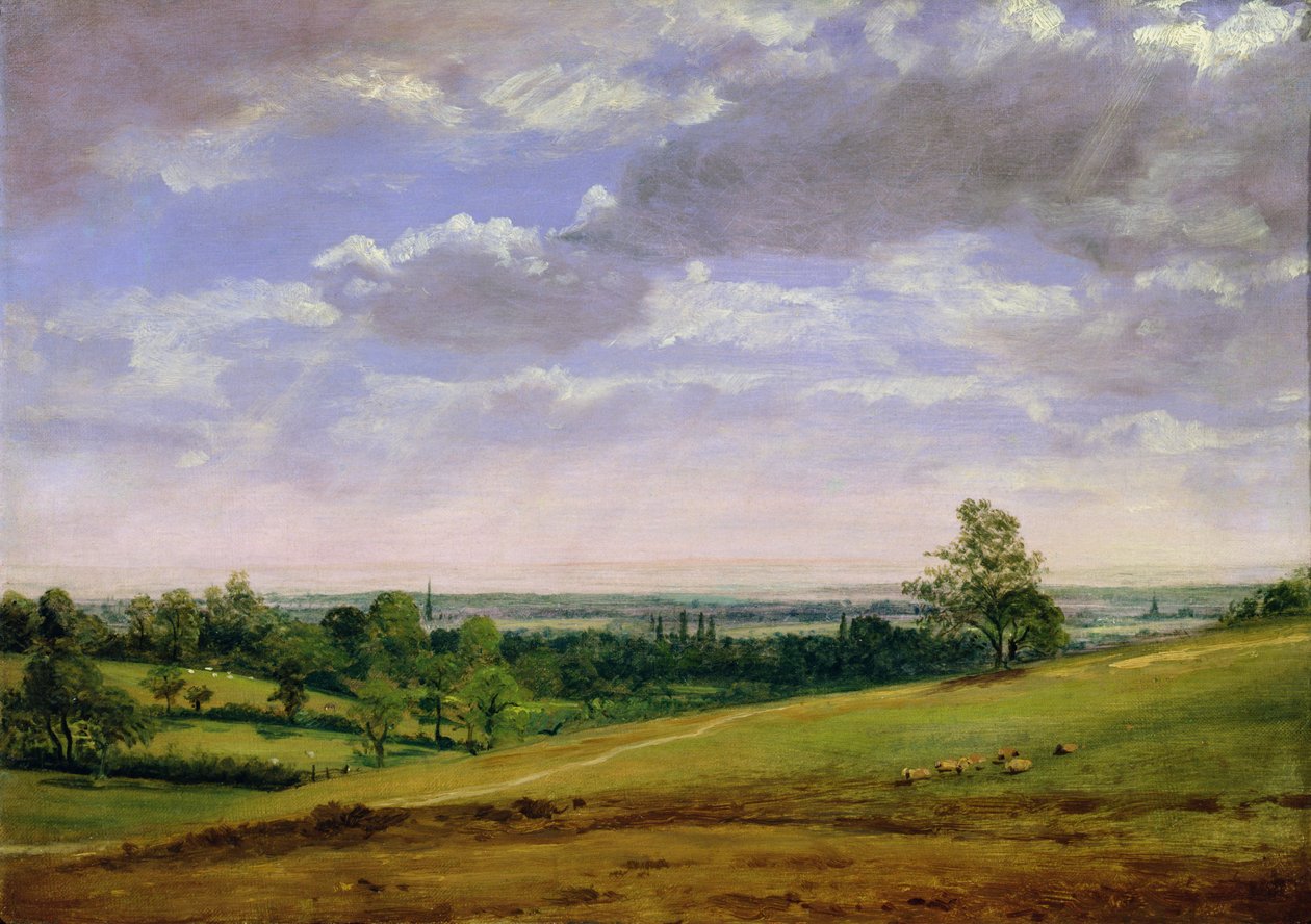 Uitzicht vanaf Highgate Hill door John Constable