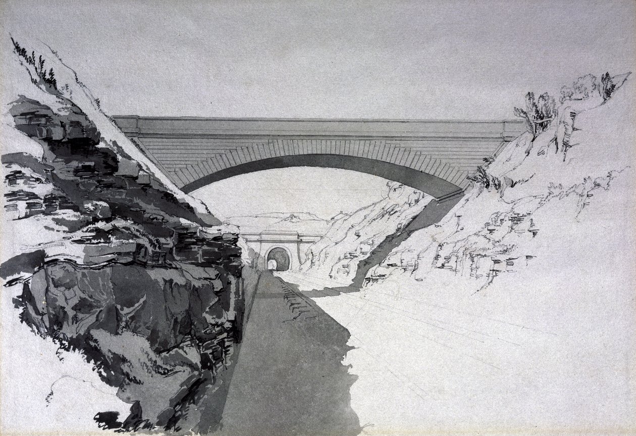 Beechwood Tunnel, 27 juli 1837 door John Cooke Bourne