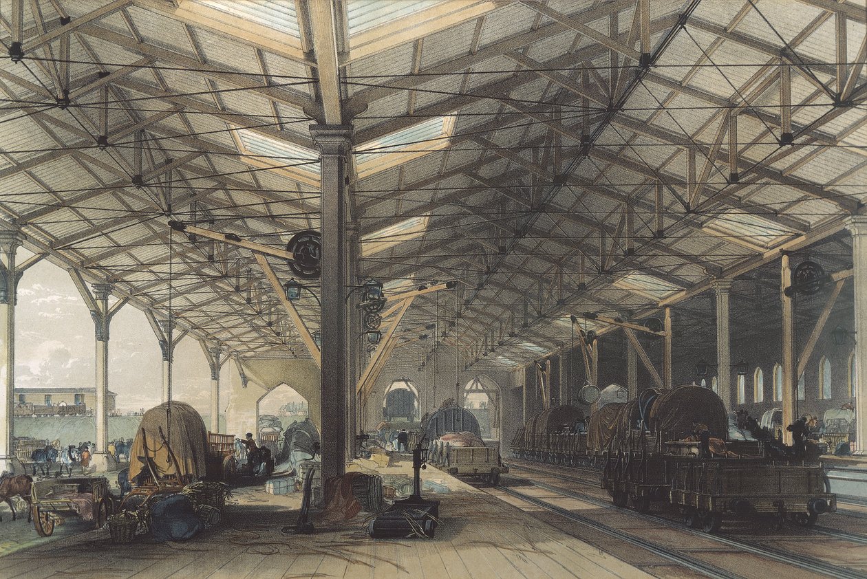 Goederenloods, Bristol, Great Western Railway, 1846 door John Cooke Bourne