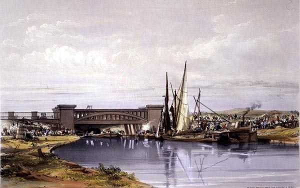 Spoorbrug over het Regent