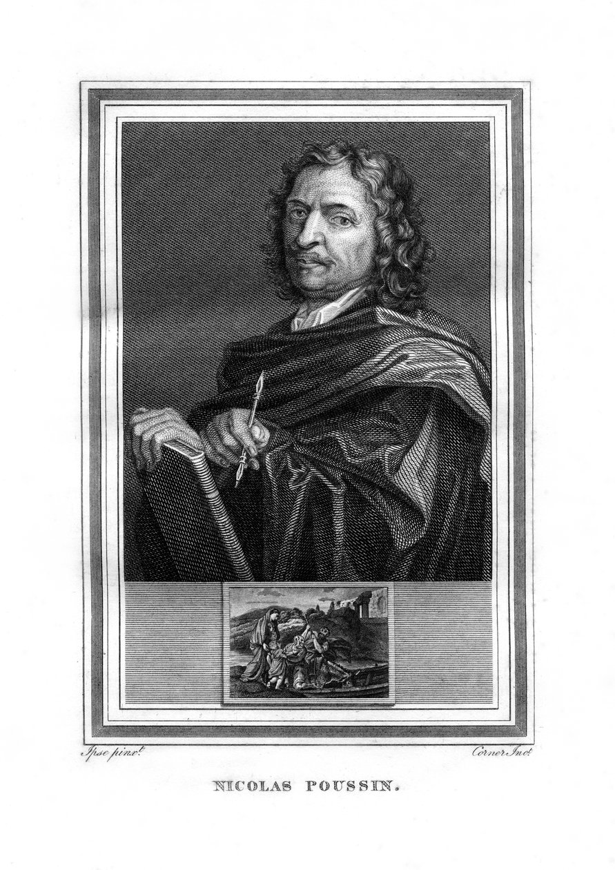 Nicolas Poussin, Franse schilder, 1825 door John Corner