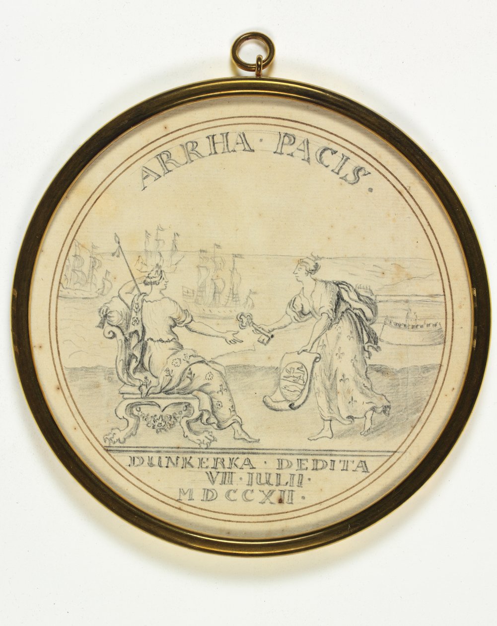 Ontwerp voor een medaille over de overgave van Duinkerken door John Croker