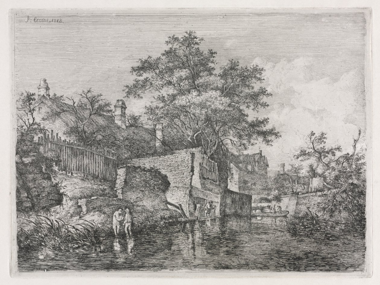 Voorkant van de Nieuwe Molen, 1813 door John Crome