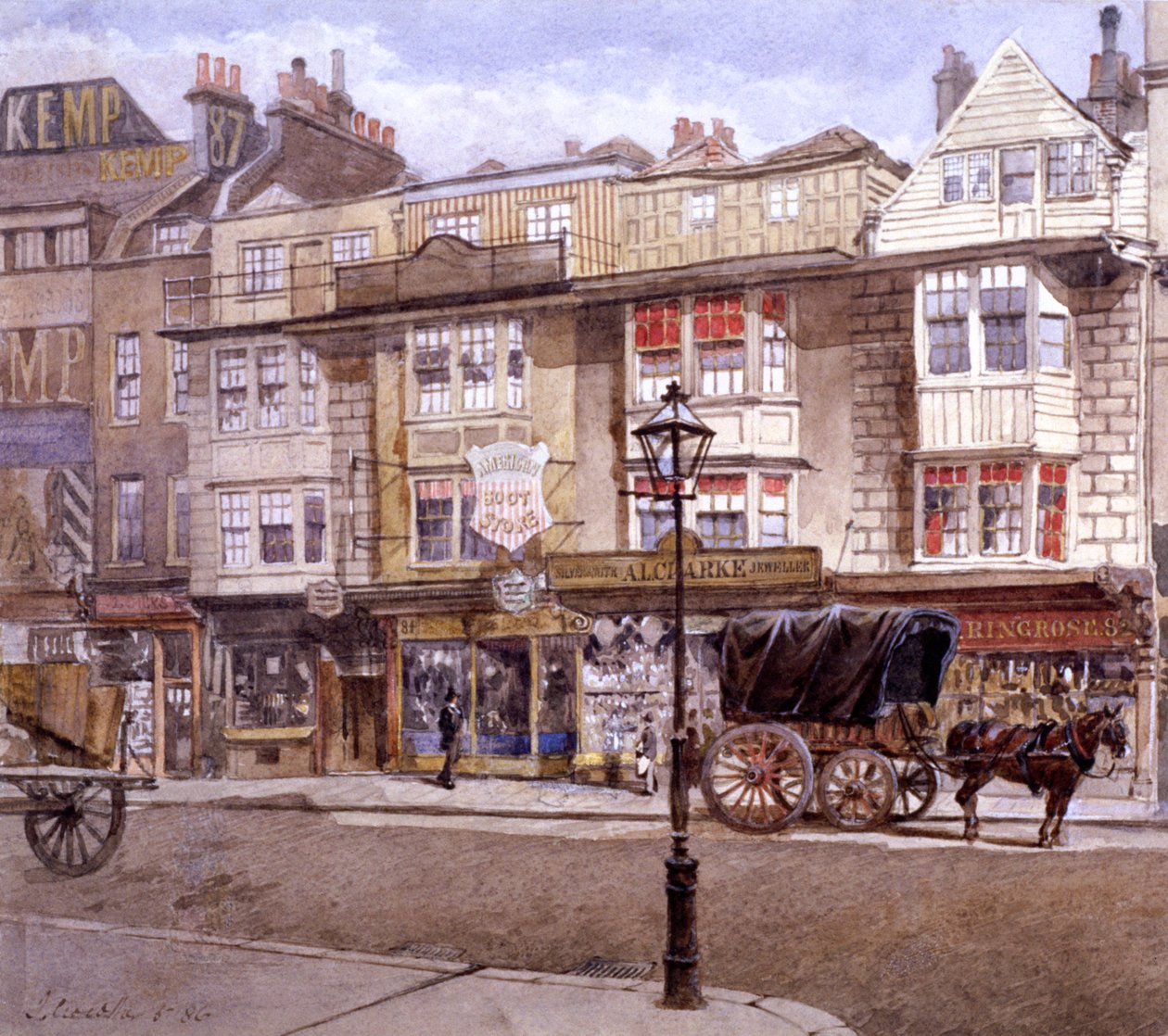 Bishopsgate Street, Londen door John Crowther