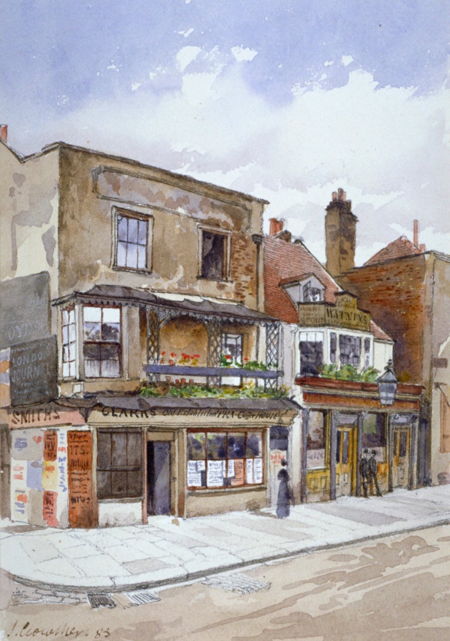 Hoek van Cheyne Walk en Lawrence Street, Chelsea, Londen, 1883 door John Crowther